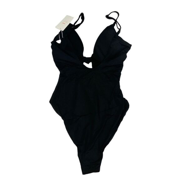 Andie Swim Black Santorini Keyhole Knot One Piece Swimsuit Sz M NWT - Picture 6 of 15